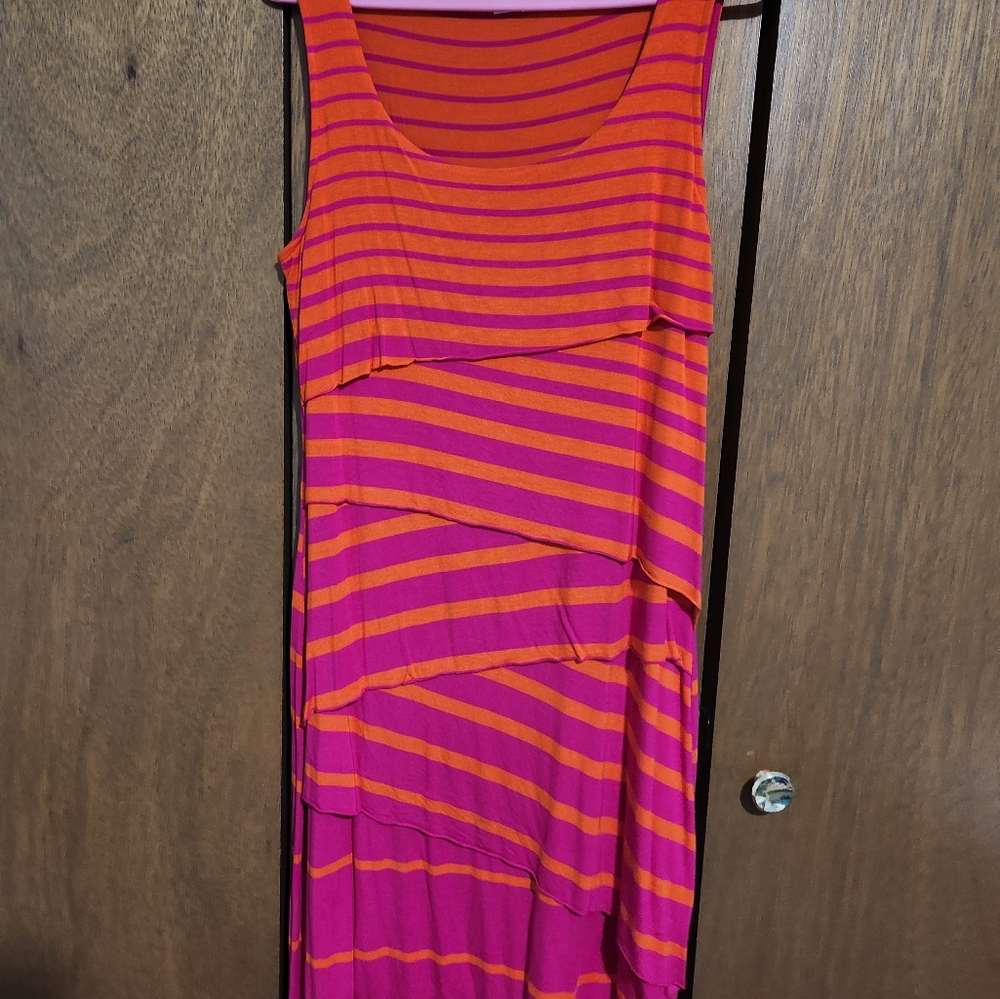 Summer dress from Dress Barn, Size 14, orange/pink